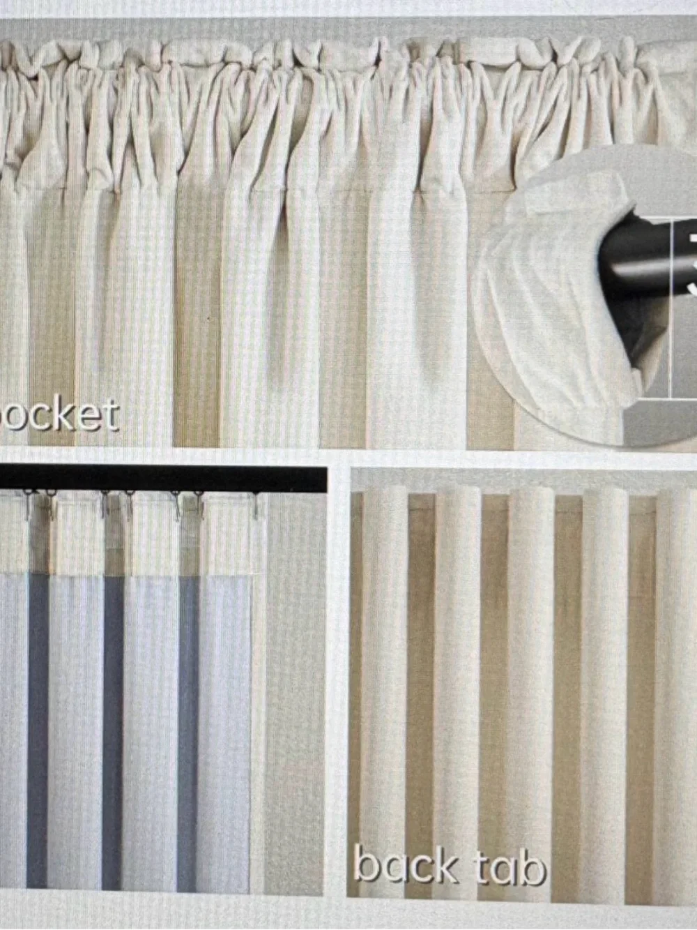 (2) 84-inch Velvet Blackout Curtains - Creamy White
